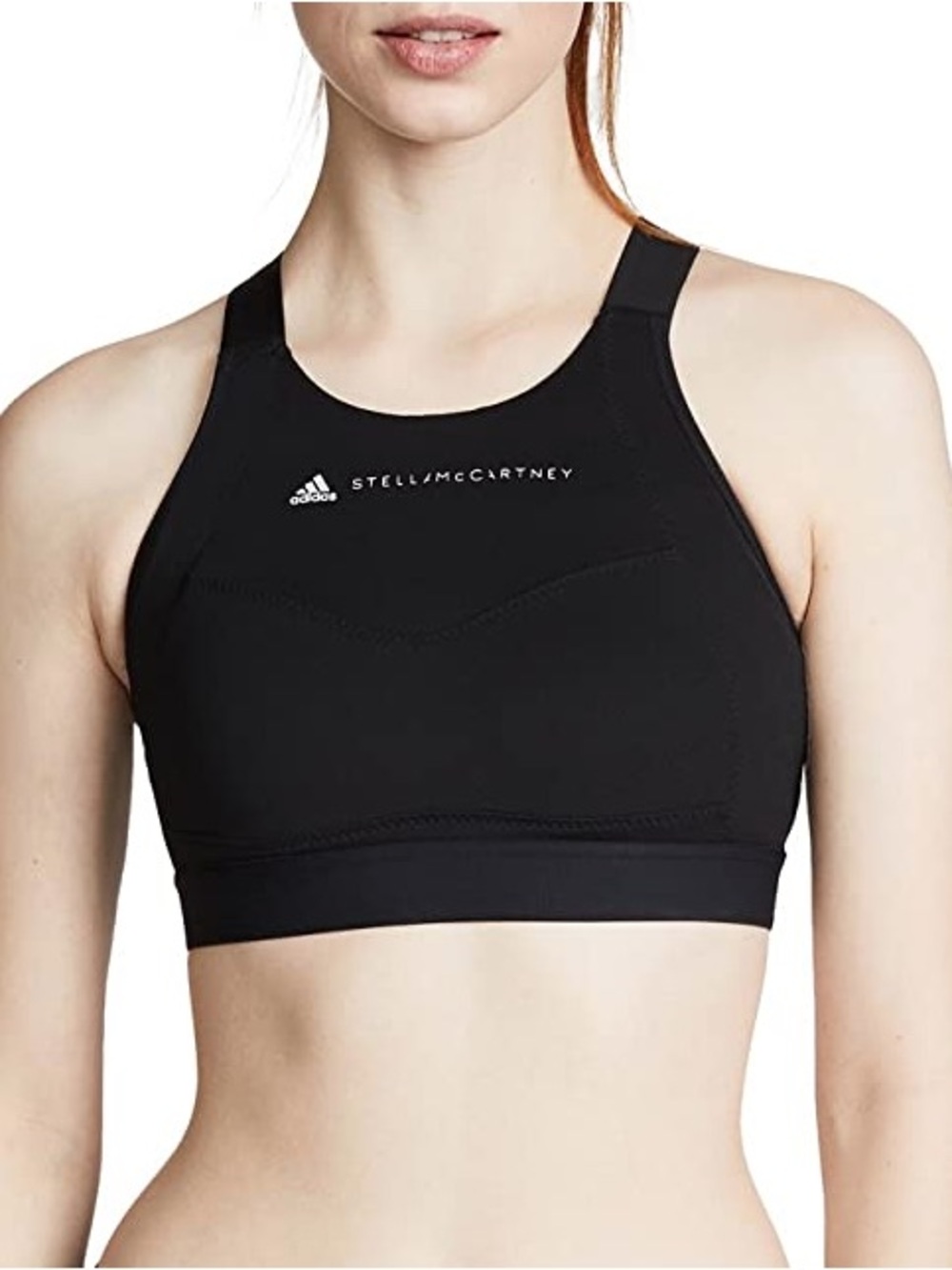 Adidas by Stella McCartney Black Women's Swim Top with Double Straps
